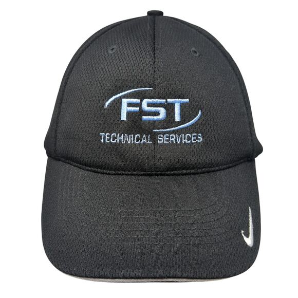 FST Technical Services Fitted Hat Black XL Embroidered Swoosh Nike Golf - Picture 1 of 9
